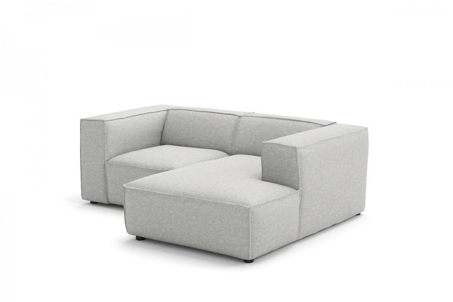 Model MODULARIS WB (wysoki bok) - Modularis WB sofa 1,5 osobowa + longchair prawy